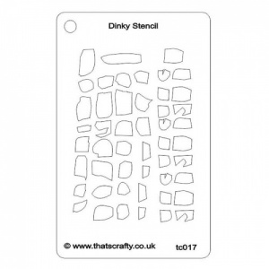 That's Crafty! Dinky Stencil - Abstract Stones Background - TC017
