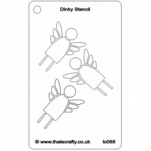 That's Crafty! Dinky Stencil - Angels - TC088