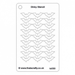 That's Crafty! Dinky Stencil - Bat Background - TC030