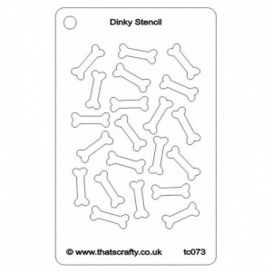 That's Crafty! Dinky Stencil - Bones - TC073