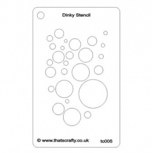 That's Crafty! Dinky Stencil - Bubbles Background - TC005