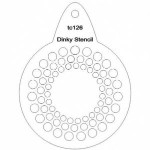 That's Crafty! Round Dinky Stencil - Bubble Circle - TC126