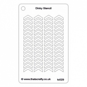 That's Crafty! Dinky Stencil - Chevrons Background - TC029