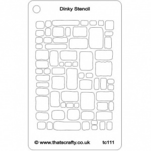 That's Crafty! Dinky Stencil - Cobblestones - TC111