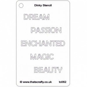 That's Crafty! Dinky Stencil - Enchanted - TC062