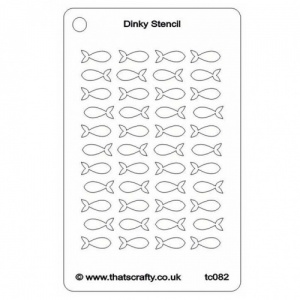 That's Crafty! Dinky Stencil - Fishes - TC082