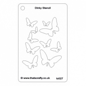 That's Crafty! Dinky Stencil - Flight of Butterflies - TC027