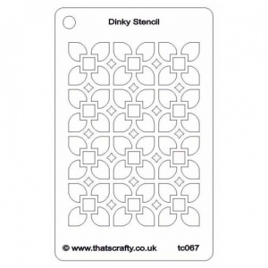 That's Crafty! Dinky Stencil - Floral Background - TC067