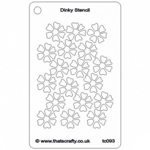 That's Crafty! Dinky Stencil - Flowers - TC093