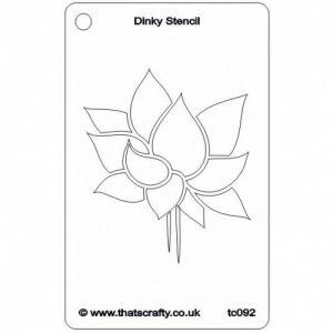 That's Crafty! Dinky Stencil - Lotus Flower - TC092