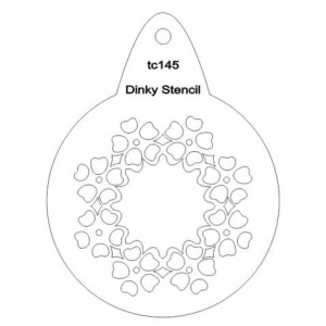 That's Crafty! Round Dinky Stencil - Petals - TC145