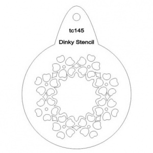 That's Crafty! Round Dinky Stencil - Petals - TC145