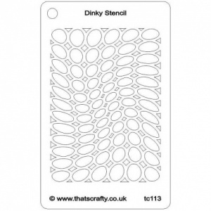 That's Crafty! Dinky Stencil - Random Ovals - TC113