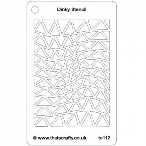 That's Crafty! Dinky Stencil - Random Triangles - TC112