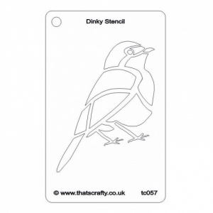 That's Crafty! Dinky Stencil - Robin - TC057