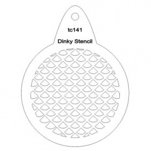 That's Crafty! Round Dinky Stencil - Scales - TC141