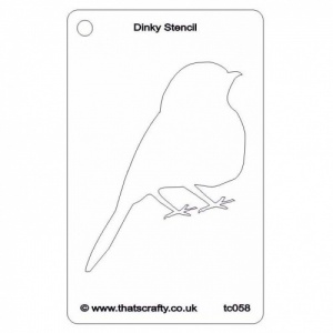 That's Crafty! Dinky Stencil - Robin Silhouette - TC058