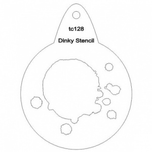 That's Crafty! Round Dinky Stencil - Splats - TC128