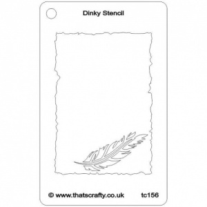 That's Crafty! Dinky Stencil - Feather - TC156