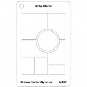That's Crafty! Dinky Stencil - Offset Circle - TC157
