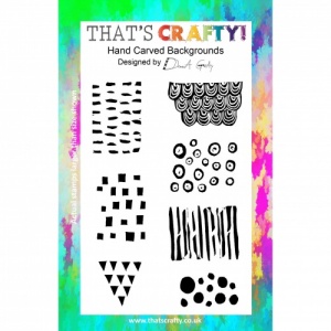 That's Crafty! Clear Stamp Set - Hand Carved Backgrounds