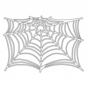 That's Crafty! 6ins x 4ins Mask - Spiders Web