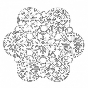 That's Crafty! 6ins x 6ins Mask - Snowflakes