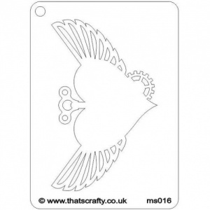 That's Crafty! Mini Stencil - Winged Heart - MS016