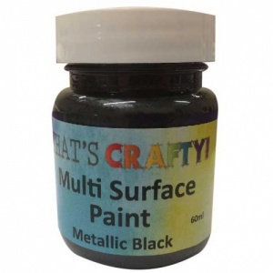 That's Crafty! Multi Surface Paint - Metallic Black