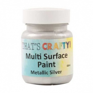 That's Crafty! Multi Surface Paint - Metallic Silver