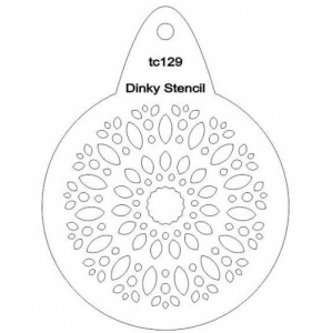 That's Crafty! Round Dinky Stencil - Petal Explosion - TC129