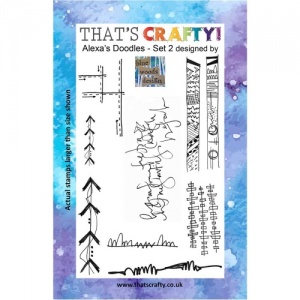 That's Crafty! Clear Stamp Set - Alexa's Doodles - Set 2