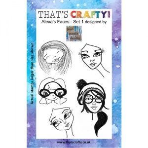 That's Crafty! Clear Stamp Set - Alexa's Faces - Set 1