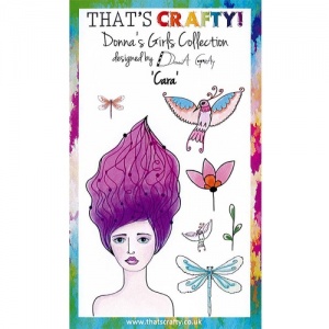 That's Crafty! Clear Stamp Set - Donna's Girls Collection - Cara