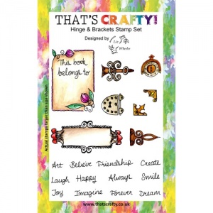 That's Crafty! Clear Stamp Set - Hinge & Brackets