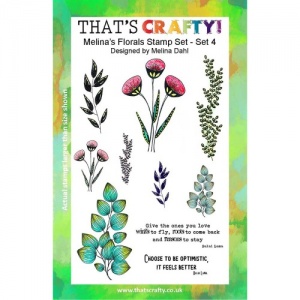That's Crafty! Clear Stamp Set - Melina's Florals Set 4