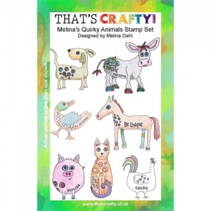 That's Crafty! Clear Stamp Set - Melina's Quirky Animals