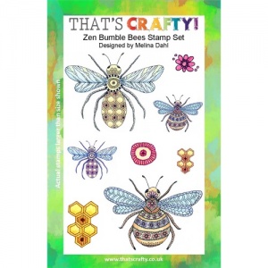 That's Crafty! Clear Stamp Set - Zen Bumble Bees