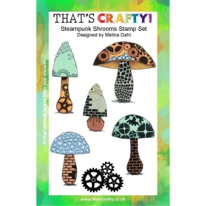 That's Crafty! Clear Stamp Set - Steampunk Shrooms