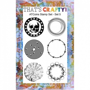 That's Crafty! Clear Stamp Set - ATCoins Stamp Set - Set 5
