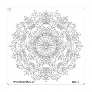 That's Crafty! 8ins x 8ins Stencil - Mandala - TC8014