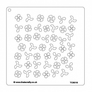 That's Crafty! 7ins x 7ins Stencil - Propellers - TC6016