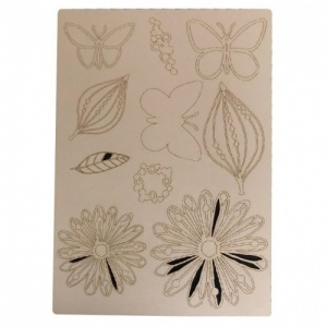 That's Crafty! Surfaces Craftyboard - Butterflies, Leaves and Flowers