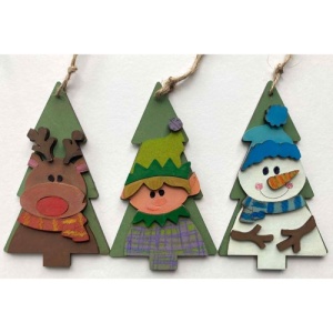 That's Crafty! Surfaces MDF Christmas Characters Trees | Thats Crafty