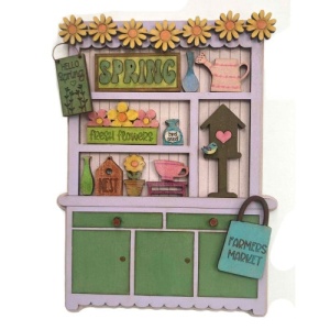 That's Crafty! Surfaces MDF Dresser with Easel - Spring | Thats Crafty