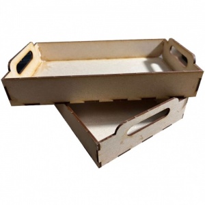 That's Crafty! Surfaces MDF Small Trays - Set of 2