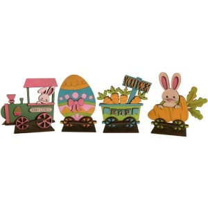 That's Crafty! Surfaces MDF Uprights - Easter Bunny Express Train ...