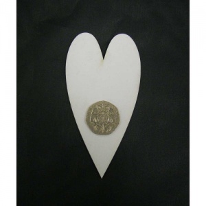 That's Crafty! Surfaces White/Greyboard Hearts - Pack of 12 - #3