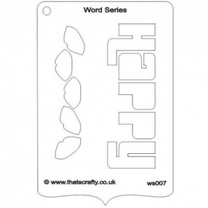 That's Crafty! Word Series Stencil - Happy - WS007