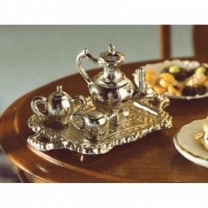 The Dolls House Emporium Metal Tea Set - 4422